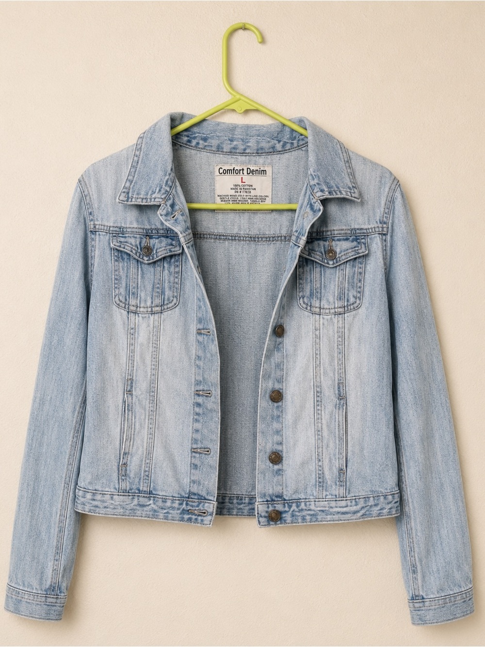 Comfort Denim Light Blue Women's Jean Jacket